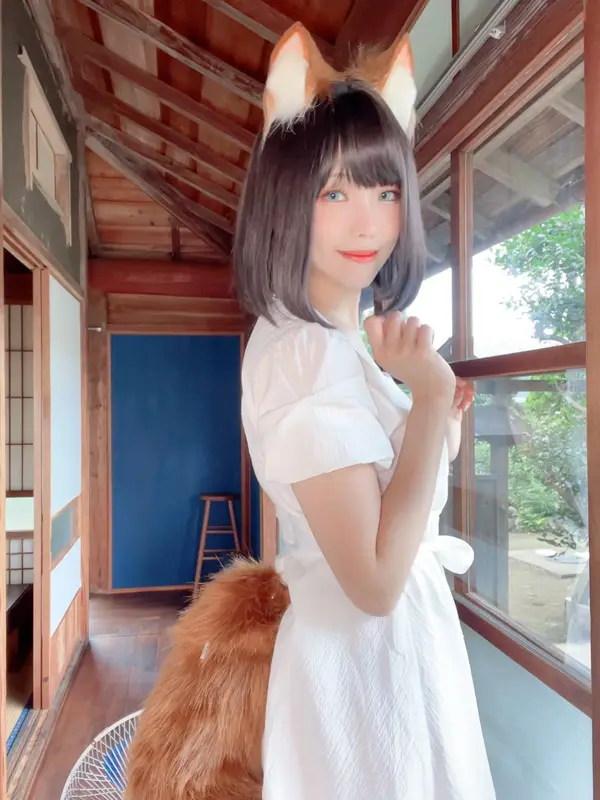 NO.116【寫真7月訂閱】B- Dongitsune ~White dress白洋裝狐少女 - ElyEE子