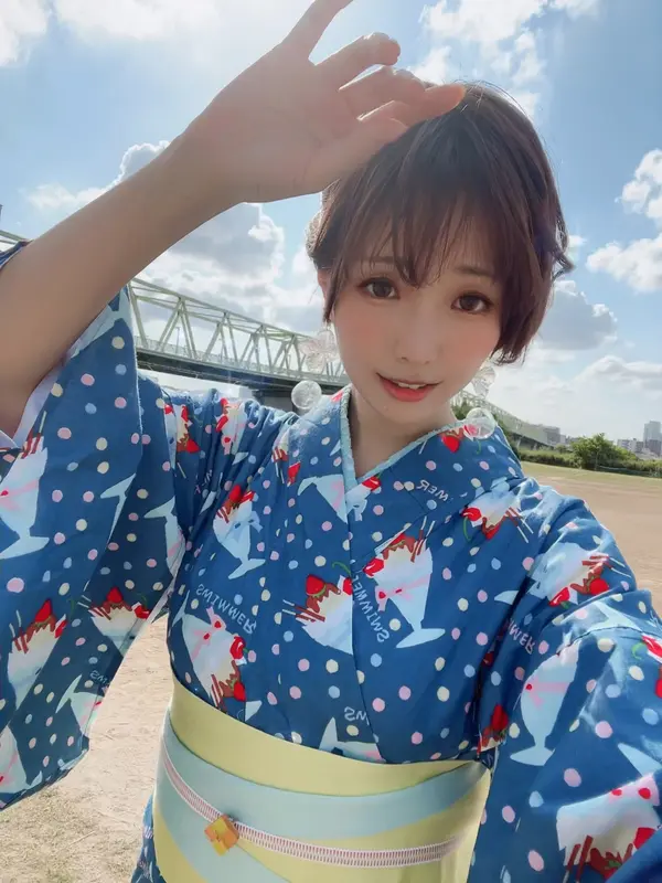 NO.121【寫真8月訂閱】A-聖代浴衣 Sundae Yukata - ElyEE子
